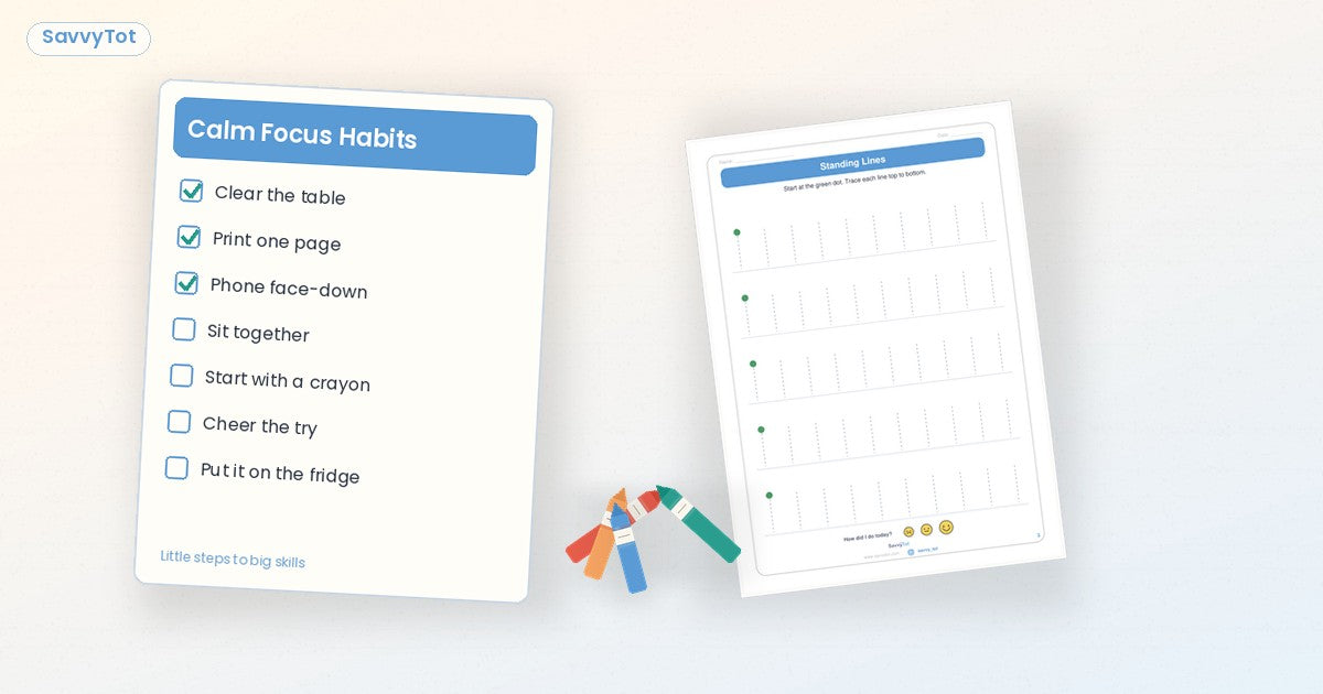 Seven tiny focus habits at home | SavvyTot