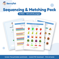 Sequencing & Matching Pack cover showing sample activity pages