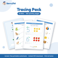Tracing Pack cover showing sample activity pages