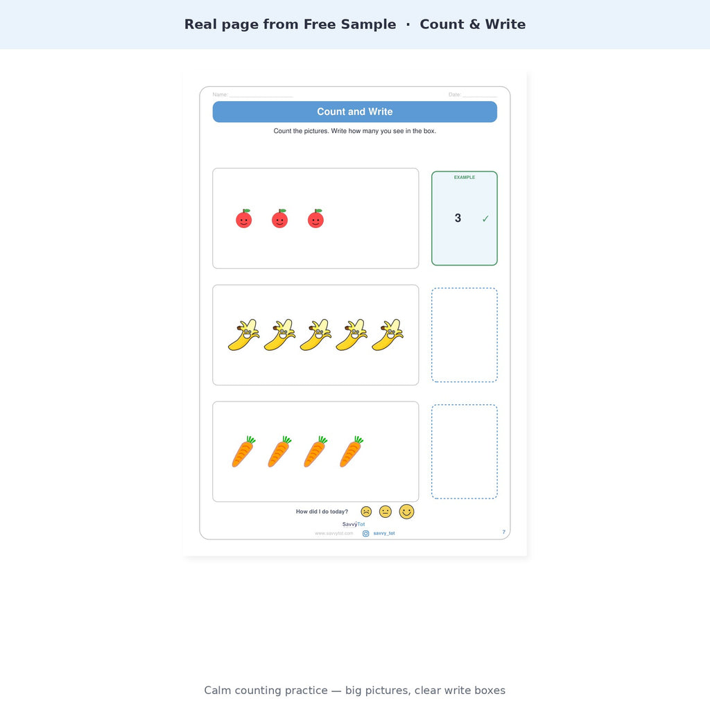 Free Sample interior — Count & Write