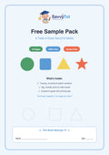 Free Printable Worksheets for Kids | SavvyTot Sample Pack